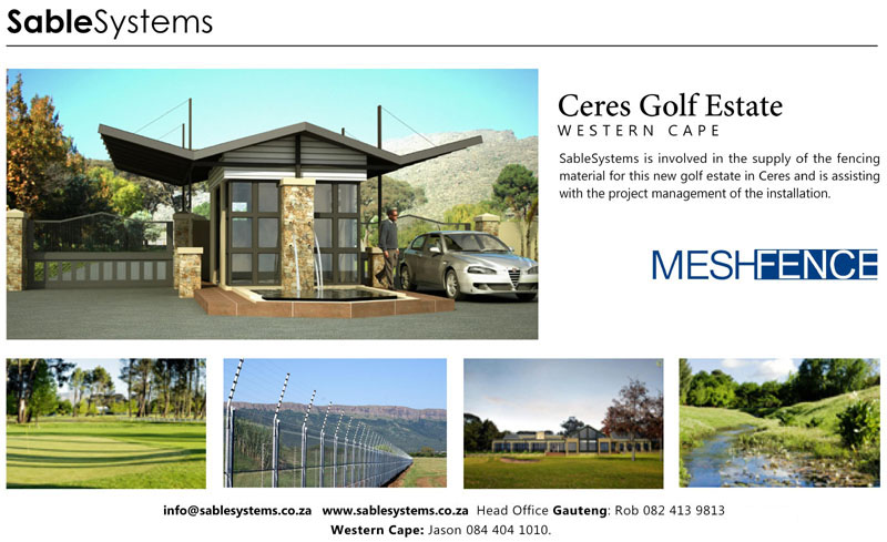 Ceres golf course perimeter fence